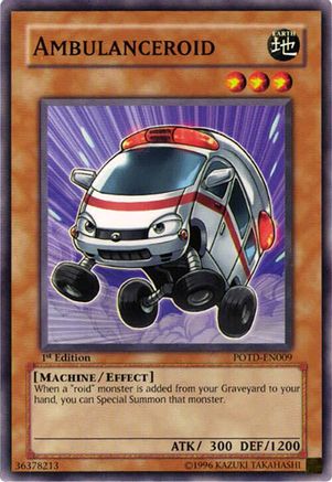 Ambulanceroid (POTD-EN009) - Power of the Duelist Unlimited Power of the Duelist Yugioh Single  Squirtle Squad Card Shop.
