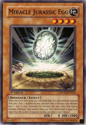 Miracle Jurassic Egg (POTD-EN021) - Power of the Duelist 1st Edition Power of the Duelist Yugioh Single  Squirtle Squad Card Shop.