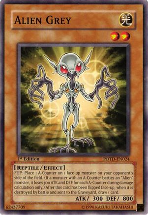 Alien Grey (POTD-EN024) - Power of the Duelist 1st Edition Power of the Duelist Yugioh Single  Squirtle Squad Card Shop.