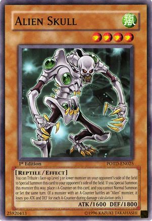 Alien Skull (POTD-EN025) - Power of the Duelist Unlimited Power of the Duelist Yugioh Single  Squirtle Squad Card Shop.