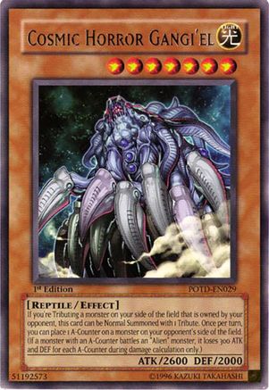Cosmic Horror Gangi'el (POTD-EN029) - Power of the Duelist Unlimited Power of the Duelist Yugioh Single  Squirtle Squad Card Shop.