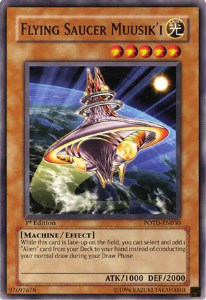 Flying Saucer Muusik'i (POTD-EN030) - Power of the Duelist Unlimited Power of the Duelist Yugioh Single  Squirtle Squad Card Shop.