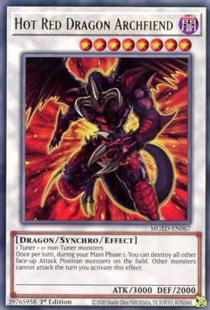 Hot Red Dragon Archfiend (MGED-EN067) - Maximum Gold: El Dorado 1st Edition Maximum Gold: El Dorado Yugioh Single  Squirtle Squad Card Shop.