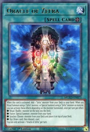 Oracle of Zefra (MGED-EN073) - Maximum Gold: El Dorado 1st Edition Maximum Gold: El Dorado Yugioh Single  Squirtle Squad Card Shop.