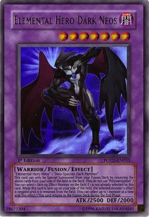 Elemental Hero Dark Neos (POTD-EN033) - Power of the Duelist Unlimited Power of the Duelist Yugioh Single  Squirtle Squad Card Shop.