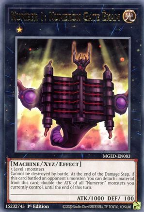 Number 1: Numeron Gate Ekam (MGED-EN083) - Maximum Gold: El Dorado 1st Edition Maximum Gold: El Dorado Yugioh Single  Squirtle Squad Card Shop.