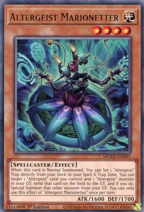 Altergeist Marionetter (MGED-EN091) - Maximum Gold: El Dorado 1st Edition Maximum Gold: El Dorado Yugioh Single  Squirtle Squad Card Shop.