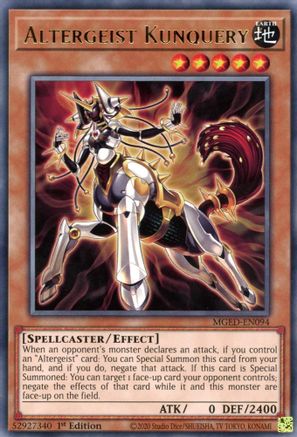 Altergeist Kunquery (MGED-EN094) - Maximum Gold: El Dorado 1st Edition Maximum Gold: El Dorado Yugioh Single  Squirtle Squad Card Shop.