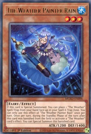 The Weather Painter Rain (MGED-EN096) - Maximum Gold: El Dorado 1st Edition Maximum Gold: El Dorado Yugioh Single  Squirtle Squad Card Shop.