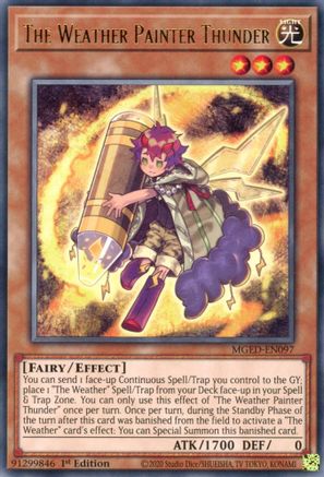 The Weather Painter Thunder (MGED-EN097) - Maximum Gold: El Dorado 1st Edition Maximum Gold: El Dorado Yugioh Single  Squirtle Squad Card Shop.