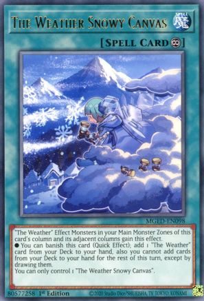 The Weather Snowy Canvas (MGED-EN098) - Maximum Gold: El Dorado 1st Edition Maximum Gold: El Dorado Yugioh Single  Squirtle Squad Card Shop.