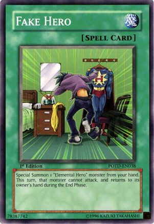 Fake Hero (POTD-EN038) - Power of the Duelist 1st Edition Power of the Duelist Yugioh Single  Squirtle Squad Card Shop.