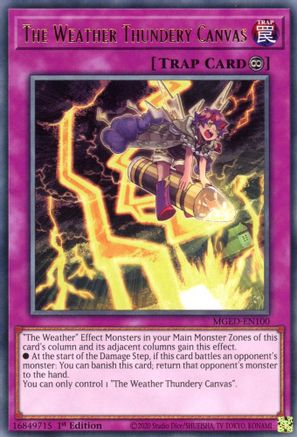 The Weather Thundery Canvas (MGED-EN100) - Maximum Gold: El Dorado 1st Edition Maximum Gold: El Dorado Yugioh Single  Squirtle Squad Card Shop.