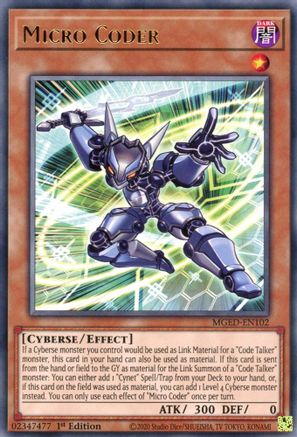 Micro Coder (MGED-EN102) - Maximum Gold: El Dorado 1st Edition Maximum Gold: El Dorado Yugioh Single  Squirtle Squad Card Shop.