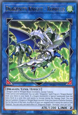 Dragunity Knight - Romulus (MGED-EN142) - Maximum Gold: El Dorado 1st Edition Maximum Gold: El Dorado Yugioh Single  Squirtle Squad Card Shop.