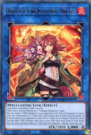 Hiita the Fire Charmer, Ablaze (MGED-EN119) - Maximum Gold: El Dorado 1st Edition Maximum Gold: El Dorado Yugioh Single  Squirtle Squad Card Shop.