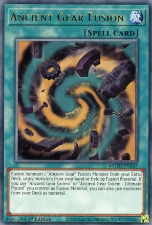 Ancient Gear Fusion (MGED-EN147) - Maximum Gold: El Dorado 1st Edition Maximum Gold: El Dorado Yugioh Single  Squirtle Squad Card Shop.