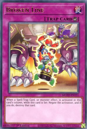 Broken Line (MGED-EN151) - Maximum Gold: El Dorado 1st Edition Maximum Gold: El Dorado Yugioh Single  Squirtle Squad Card Shop.