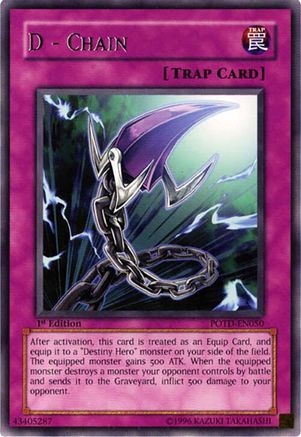 D - Chain (POTD-EN050) - Power of the Duelist 1st Edition Power of the Duelist Yugioh Single  Squirtle Squad Card Shop.