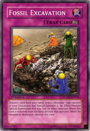 Fossil Excavation (POTD-EN058) - Power of the Duelist 1st Edition Power of the Duelist Yugioh Single  Squirtle Squad Card Shop.