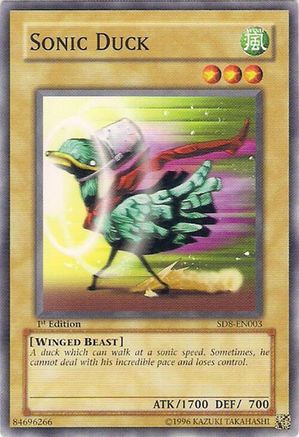 Sonic Duck (SD8-EN003) - Structure Deck: Lord of the Storm Unlimited Structure Deck: Lord of the Storm Yugioh Single  Squirtle Squad Card Shop.