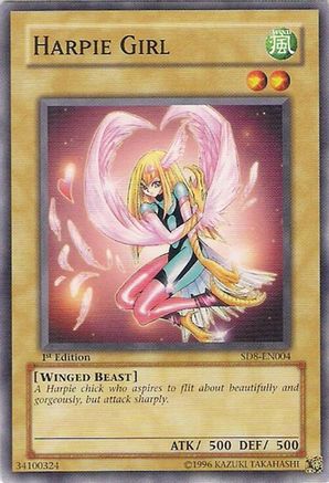 Harpie Girl (SD8-EN004) - Structure Deck: Lord of the Storm 1st Edition Structure Deck: Lord of the Storm Yugioh Single  Squirtle Squad Card Shop.