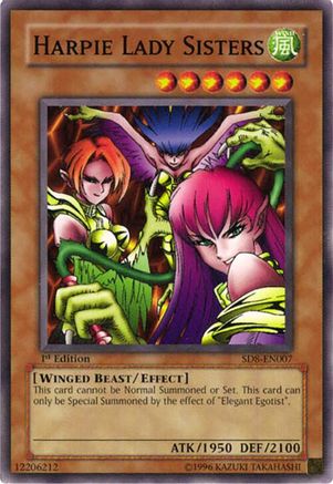 Harpie Lady Sisters (SD8-EN007) - Structure Deck: Lord of the Storm 1st Edition Structure Deck: Lord of the Storm Yugioh Single  Squirtle Squad Card Shop.