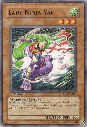 Lady Ninja Yae (SD8-EN011) - Structure Deck: Lord of the Storm Unlimited Structure Deck: Lord of the Storm Yugioh Single  Squirtle Squad Card Shop.