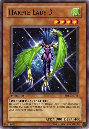 Harpie Lady 3 (SD8-EN015) - Structure Deck: Lord of the Storm 1st Edition Structure Deck: Lord of the Storm Yugioh Single  Squirtle Squad Card Shop.