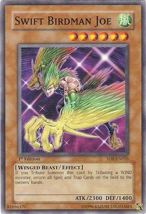 Swift Birdman Joe (SD8-EN016) - Structure Deck: Lord of the Storm 1st Edition Structure Deck: Lord of the Storm Yugioh Single  Squirtle Squad Card Shop.