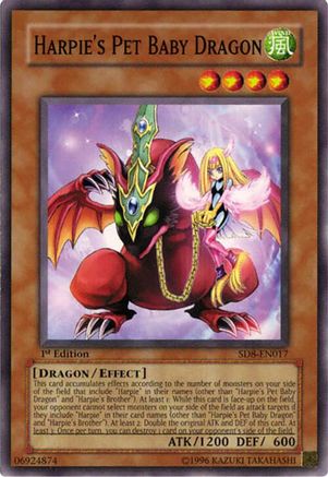 Harpie's Pet Baby Dragon (SD8-EN017) - Structure Deck: Lord of the Storm Unlimited Structure Deck: Lord of the Storm Yugioh Single  Squirtle Squad Card Shop.