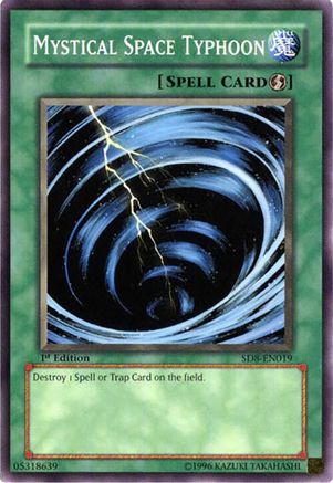 Mystical Space Typhoon (SD8-EN019) - Structure Deck: Lord of the Storm 1st Edition Structure Deck: Lord of the Storm Yugioh Single  Squirtle Squad Card Shop.