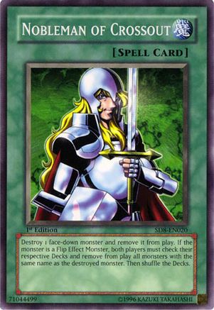 Nobleman of Crossout (SD8-EN020) - Structure Deck: Lord of the Storm 1st Edition Structure Deck: Lord of the Storm Yugioh Single  Squirtle Squad Card Shop.