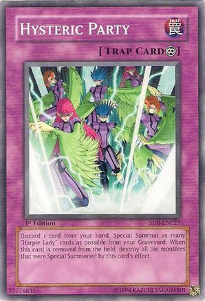 Hysteric Party (SD8-EN027) - Structure Deck: Lord of the Storm Unlimited Structure Deck: Lord of the Storm Yugioh Single  Squirtle Squad Card Shop.