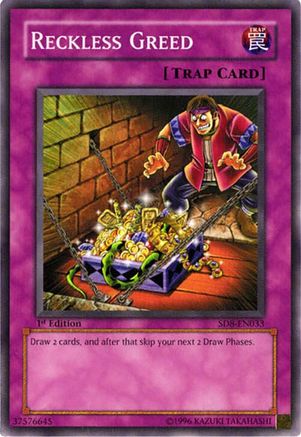 Reckless Greed (SD8-EN033) - Structure Deck: Lord of the Storm 1st Edition Structure Deck: Lord of the Storm Yugioh Single  Squirtle Squad Card Shop.