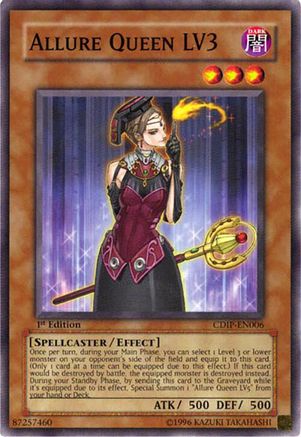 Allure Queen LV3 (CDIP-EN006) - Cyberdark Impact 1st Edition Cyberdark Impact Yugioh Single  Squirtle Squad Card Shop.
