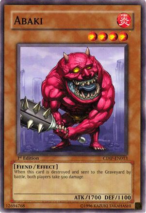 Abaki (CDIP-EN013) - Cyberdark Impact 1st Edition Cyberdark Impact Yugioh Single  Squirtle Squad Card Shop.