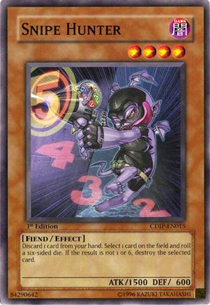 Snipe Hunter (CDIP-EN015) - Cyberdark Impact Unlimited Cyberdark Impact Yugioh Single  Squirtle Squad Card Shop.