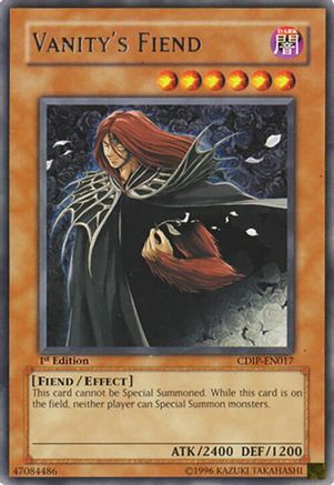 Vanity's Fiend (CDIP-EN017) - Cyberdark Impact Unlimited Cyberdark Impact Yugioh Single  Squirtle Squad Card Shop.