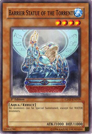 Barrier Statue of the Torrent (CDIP-EN019) - Cyberdark Impact Unlimited Cyberdark Impact Yugioh Single  Squirtle Squad Card Shop.
