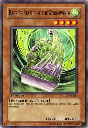 Barrier Statue of the Stormwinds (CDIP-EN021) - Cyberdark Impact 1st Edition Cyberdark Impact Yugioh Single  Squirtle Squad Card Shop.