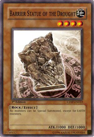 Barrier Statue of the Drought (CDIP-EN022) - Cyberdark Impact Unlimited Cyberdark Impact Yugioh Single  Squirtle Squad Card Shop.