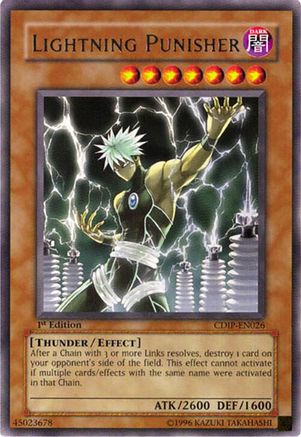 Lightning Punisher (CDIP-EN026) - Cyberdark Impact Unlimited Cyberdark Impact Yugioh Single  Squirtle Squad Card Shop.