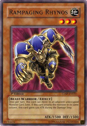 Rampaging Rhynos (CDIP-EN031) - Cyberdark Impact 1st Edition Cyberdark Impact Yugioh Single  Squirtle Squad Card Shop.