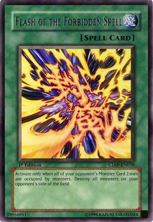 Flash of the Forbidden Spell (CDIP-EN038) - Cyberdark Impact Unlimited Cyberdark Impact Yugioh Single  Squirtle Squad Card Shop.