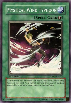 Mystical Wind Typhoon (CDIP-EN045) - Cyberdark Impact Unlimited Cyberdark Impact Yugioh Single  Squirtle Squad Card Shop.
