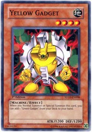 Yellow Gadget (SD10-EN008) - Structure Deck: Machine Re-Volt 1st Edition Structure Deck: Machine Re-Volt Yugioh Single  Squirtle Squad Card Shop.