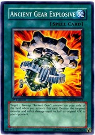 Ancient Gear Explosive (SD10-EN019) - Structure Deck: Machine Re-Volt 1st Edition Structure Deck: Machine Re-Volt Yugioh Single  Squirtle Squad Card Shop.