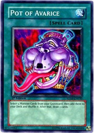 Pot of Avarice (SD10-EN030) - Structure Deck: Machine Re-Volt Unlimited Structure Deck: Machine Re-Volt Yugioh Single  Squirtle Squad Card Shop.