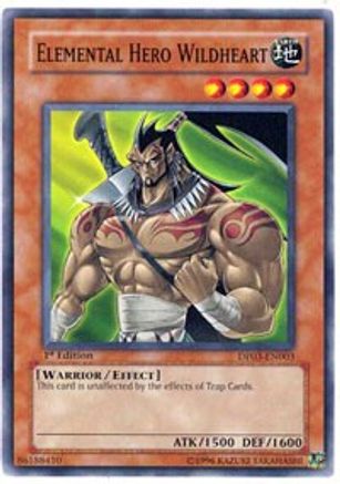 Elemental Hero Wildheart (DP03-EN003) - Duelist Pack 3: Jaden Yuki 2 1st Edition Duelist Pack 3: Jaden Yuki 2 Yugioh Single  Squirtle Squad Card Shop.
